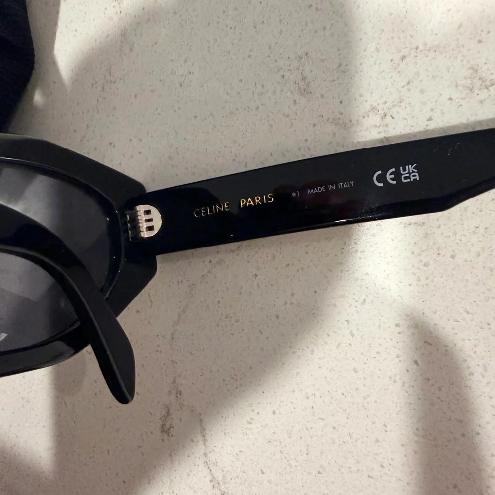Celine Black Angular Sunglasses - Picture 4 of 5